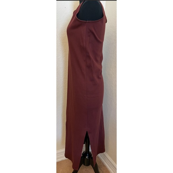 Mixit Vintage 90's Tank Dress Side Slit-Brown - Picture 3 of 10